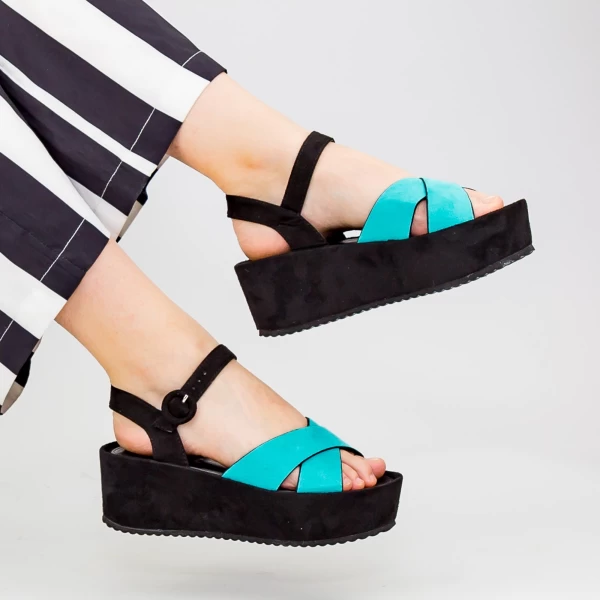Ženski sandali s platformo GY7 Modra | Mei