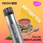 Elektronska cigareta za enkratno uporabo NEON800 BRITISH TEA | VOZOL