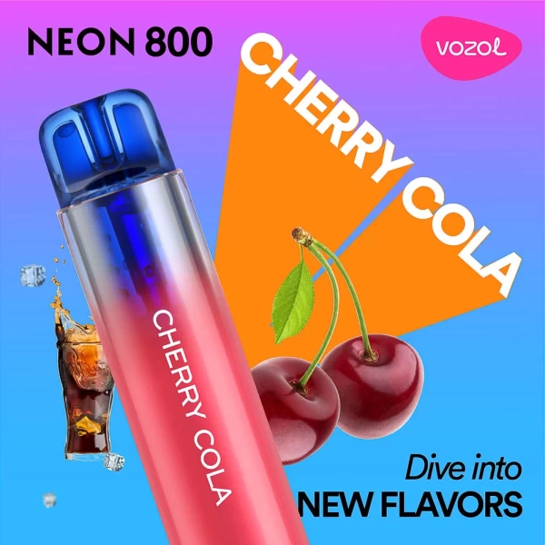 Elektronska cigareta za enkratno uporabo NEON800 CHERRY COLA | VOZOL