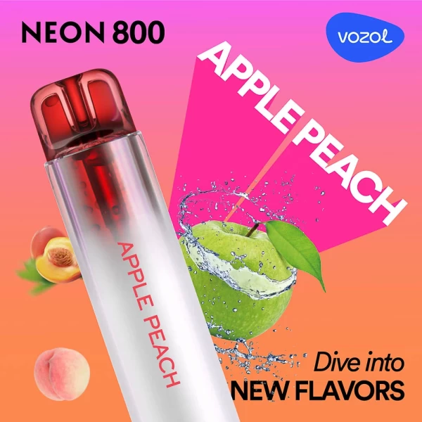 Elektronska cigareta za enkratno uporabo NEON800 APPLE PEACH | VOZOL