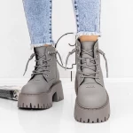 Ženski kratki škornji s platformo 3YJ10 Siva | Mei