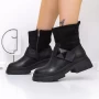 Ženski kratki škornji s krznom 3MX18 Črna | Mei