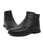Ženski kratki škornji s krznom M2688 Črna | Formazione
