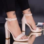 Ženski sandali z debelo peto XKK222 Nude | Mei