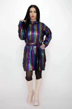 Ženski pulover 50057 Črna-Večbarvena | Kikiriki