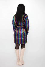 Ženski pulover 50057 Črna-Večbarvena | Kikiriki
