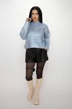 Ženski pulover P07543 Modra | Kikiriki