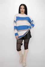 Ženski pulover OP4 Bela-Modra | Kikiriki
