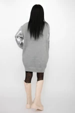 Ženski pulover 50066 Siva-Srebrna | Kikiriki