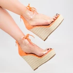 Ženski sandali s platformo XKK209 Oranžna | Mei