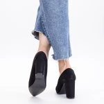 Čevlji z debelo peto TY6 Črna | Mei