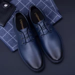 Moški čevlji iz naravnega usnja KL6805 Modra | Stephano