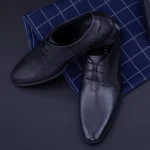Moški čevlji iz naravnega usnja QF576-K51 Črna | Stephano