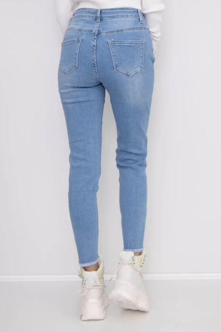 Ženske jeans hlače KP190-5 Modra | Mina