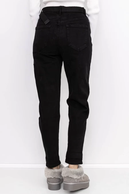 Ženske jeans hlače KS138-2 Črna | Mina