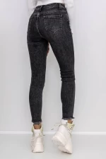 Ženske jeans hlače KP128-6 Črna | Mina