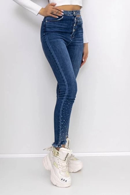 Ženske jeans hlače MK7913 Modra | Mina