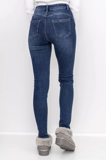 Ženske jeans hlače MJ7758 Modra | Mina