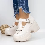 Čevlji s platformo 3WL88 Bež | Mei