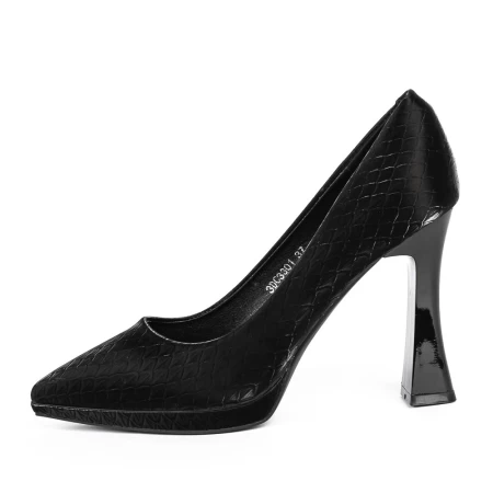 Čevlji z debelo peto 3DC33 Črna | Mei