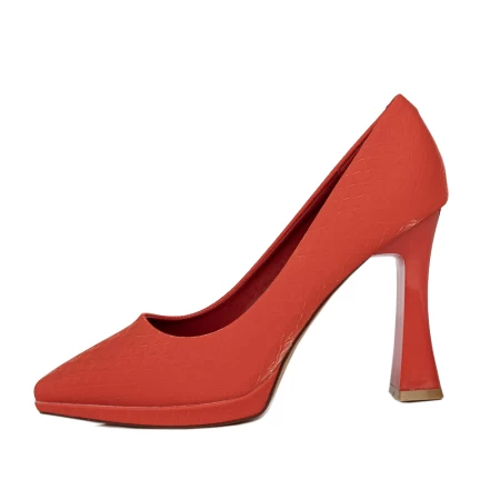 Čevlji z debelo peto 3DC33 Rdeča | Mei