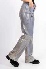 Ženske hlače HM6538-1 Modra-Zlata | Kikiriki