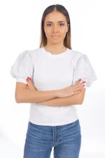 Ženska majica s kratkimi rokavi ST35 Bela | Kikiriki