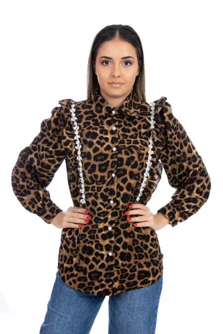 Ženska srajca VMC2969 Leopard | Kikiriki