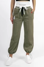 Ženske hlače W12792 Kaki | Kikiriki