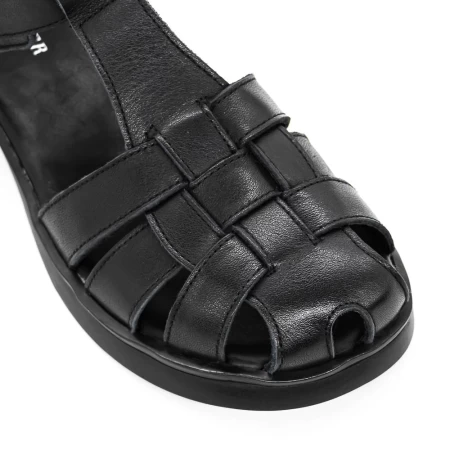 Ženski sandali z nizkim podplatom 7168-1 Črna | Advancer