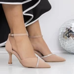 Stiletto čevlji 3XKK101 Temno Bež | Mei