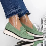 Ženski casual čevlji 3LE37 Zelena | Mei