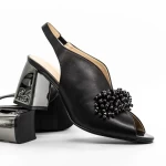 Ženski sandali z debelo peto KD815-2A Črna | Advancer
