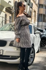 Ženska obleka 12201 Črna-Bela | Fashion