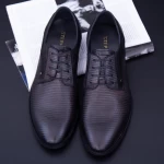 Moški čevlji iz naravnega usnja Y053A-08F Črna | Stephano