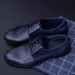 Moški čevlji iz naravnega usnja Y053A-08F Temno Modra | Stephano