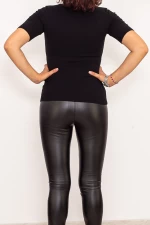 Ženska bluza s kratkimi rokavi QF5017-5 Črna | Fashion