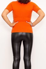 Ženska bluza s kratkimi rokavi QF5017-5 Oranžna | Fashion