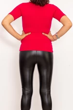 Ženska bluza s kratkimi rokavi QF5017-5 Fuksija | Fashion