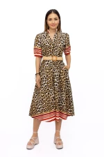 Ženska obleka H1985-C12 Leopard | Kikiriki