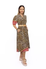 Ženska obleka H1985-C12 Leopard | Kikiriki
