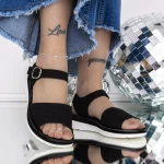 Ženski sandali z nizkim podplatom 3GZ27 Črna | Mei