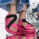 Ženski sandali s platformo 3GZ65 Roza | Mei