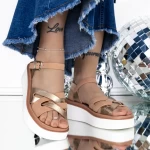 Ženski sandali s platformo 3GZ33 Roza | Mei