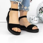 Ženski sandali z nizkim podplatom 3GZ55 Črna | Mei