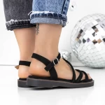 Ženski sandali z nizkim podplatom 3H26 Črna | Mei