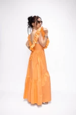 Ženska obleka L303-6899 Oranžna | Timiami