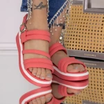 Ženski sandali z nizkim podplatom 3AW281 Breskev | Mei