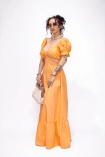 Ženska obleka L303-7098 Oranžna | Timiami
