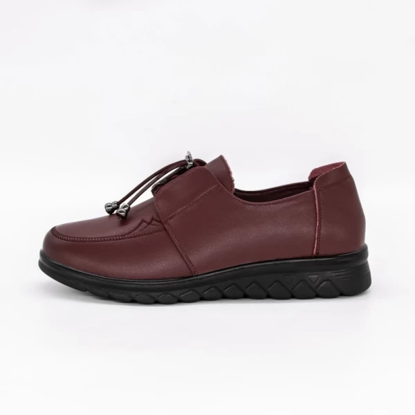 Pantofi Casual Dama din piele naturala 231152 WINE | GALLOP